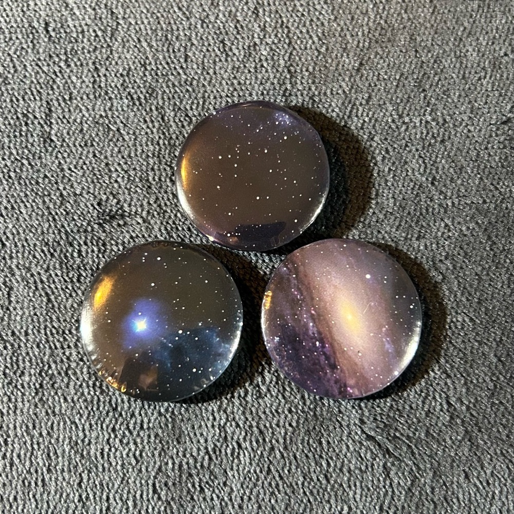 Across The Galaxy - 3 Button Set (Handmade)